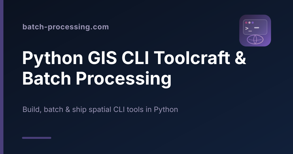 Logging Spatial Transformations to Structured JSON | GIS CLI Tools